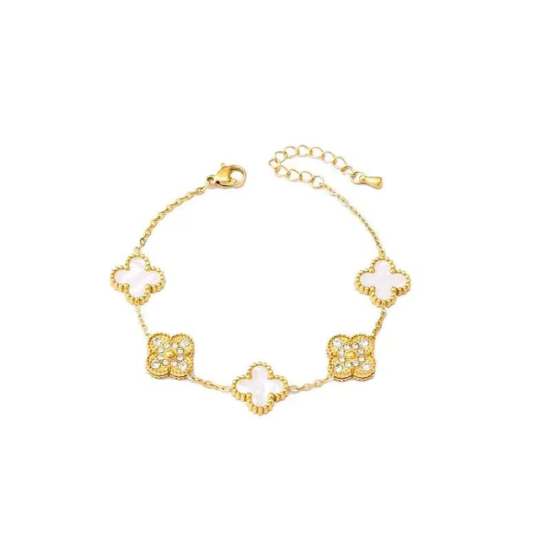 Van Cleef Blanca con Diamantes