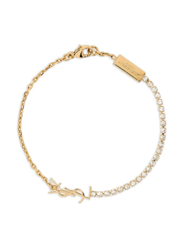 Saint Laurent Pulsera con diamantes